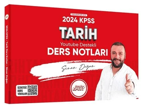 2024 KPSS Tarih YouTube Destekli Ders Notları - Sinan Doğan Hangi KPSS Yayınları