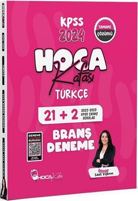 2024 KPSS Türkçe 21+2 Deneme Video Çözümlü Hoca Kafası Yayınları