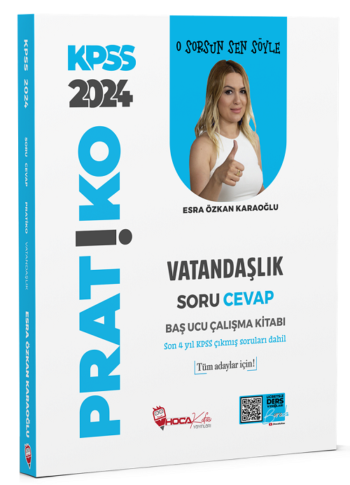 2025 KPSS Vatandaşlık Pratiko Soru Cevap Çalışma Kitabı Hoca Kafası Yayınları