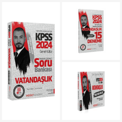 2024 KPSS Vatandaşlık Süper Set - Emrah Vahap Özkaraca İndeks Akademi Yayıncılık
