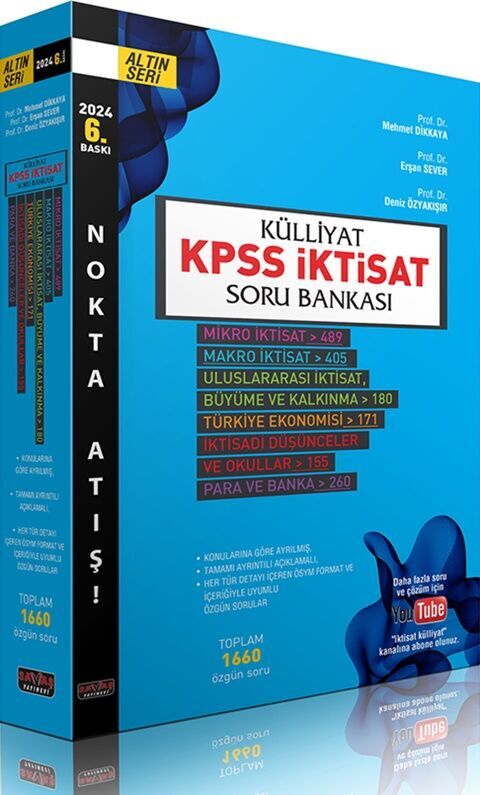 2024 Külliyat KPSS İktisat Soru Bankası Savaş Yayınevi