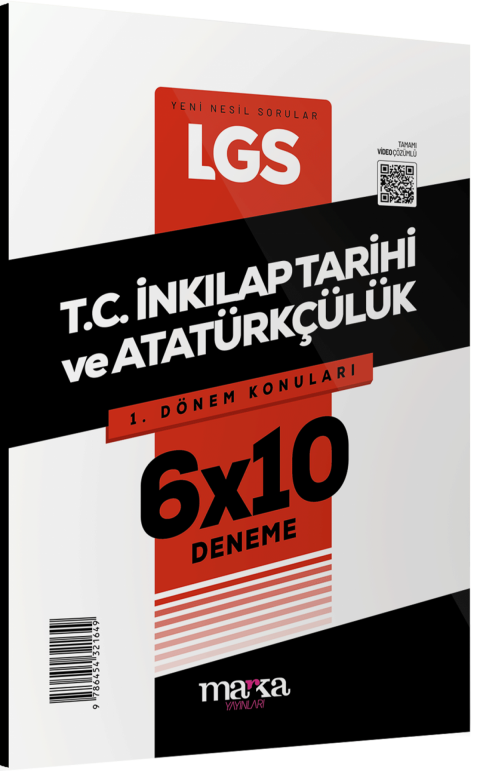 LGS 1.Dönem Konuları T.C. İnkılap Tarihi ve Atatürkçülük 6 Deneme Marka Yayınları