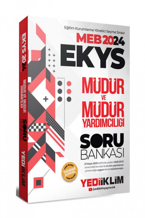 2024 MEB EKYS Müdür ve Müdür Yardımcılığı Soru Bankası Yediiklim Yayınları