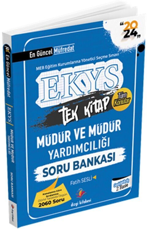 2024 MEB EKYS Müdür ve Müdür Yardımcılığı Tüm Dersler Soru Bankası Dizgi Kitap Yayınları