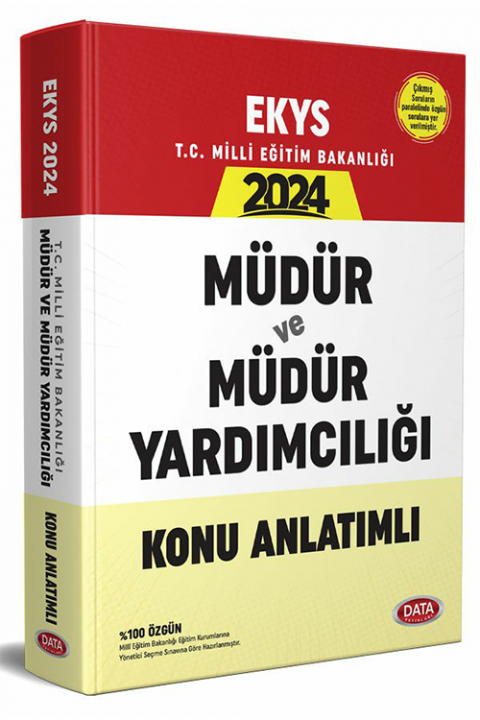 2024 MEB EKYS Müdür ve Yardımcılığı Konu Anlatımlı Data Yayınları