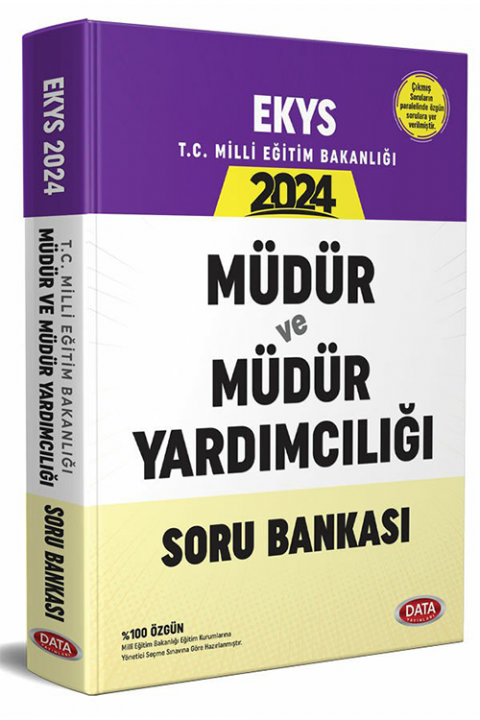 2024 MEB EKYS Müdür ve Yardımcılığı Soru Bankası Data Yayınları