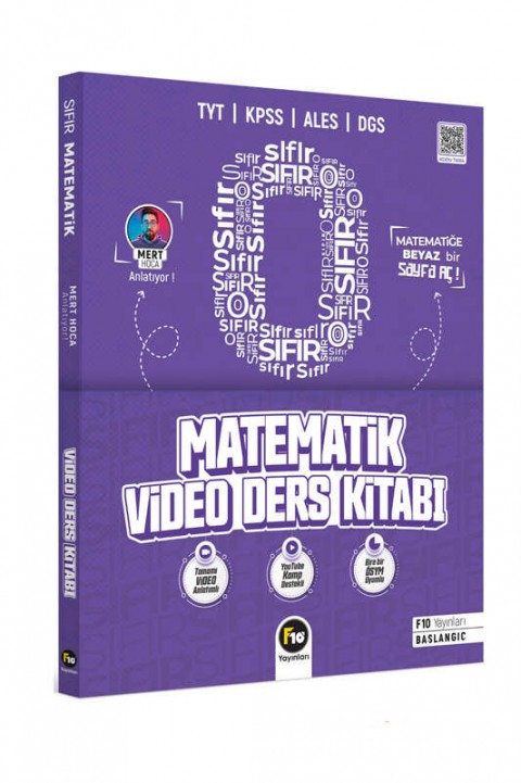 2024 Mert Hoca İle Sıfırdan Matematik Video Ders Kitabı F10 Yayınları