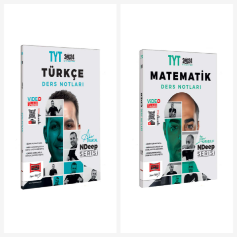 2024 NDeep Serisi TYT Matematik ve TYT Türkçe Video Ders Notları Seti Yargı Yayınları