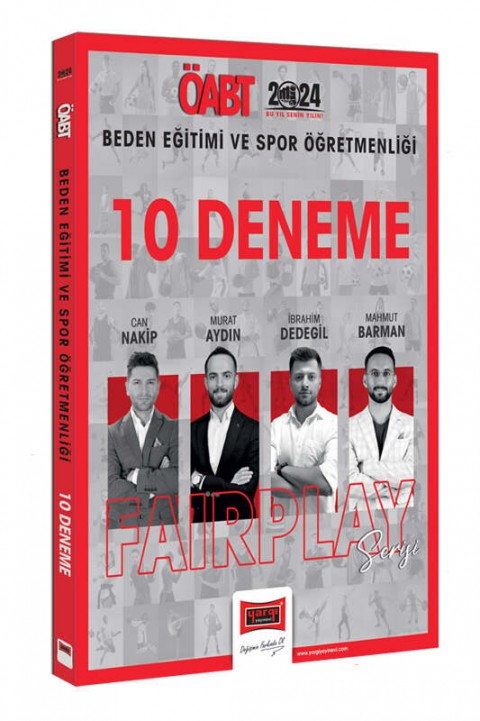 2024 ÖABT Beden Eğitimi ve Spor Öğretmenliği Fairplay 10 Deneme Yargı Yayınları