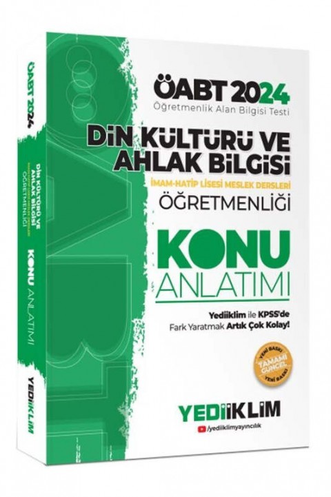 2024 ÖABT Din Kültürü ve Ahlak Bilgisi Öğretmenliği Konu Anlatımı Yediiklim Yayınları