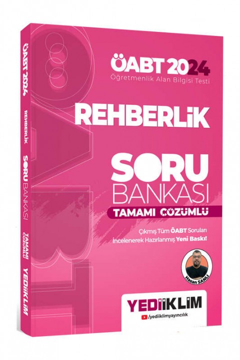 2024 ÖABT Rehberlik Tamamı Çözümlü Soru Bankası Yediiklim Yayınları