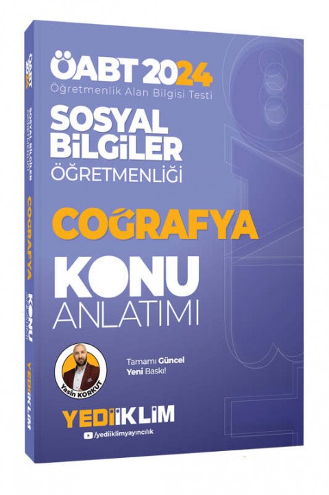 2024 ÖABT Sosyal Bilgiler Öğretmenliği Coğrafya Konu Anlatımı Yediiklim Yayınları