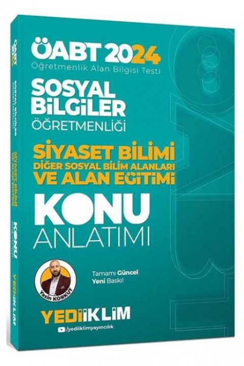 2024 ÖABT Sosyal Bilgiler Öğretmenliği Siyaset Bilimi Diğer Sosyal Bilim Alanları Ve Alan Eğitimi Konu Anlatımı Yediiklim Yayınları