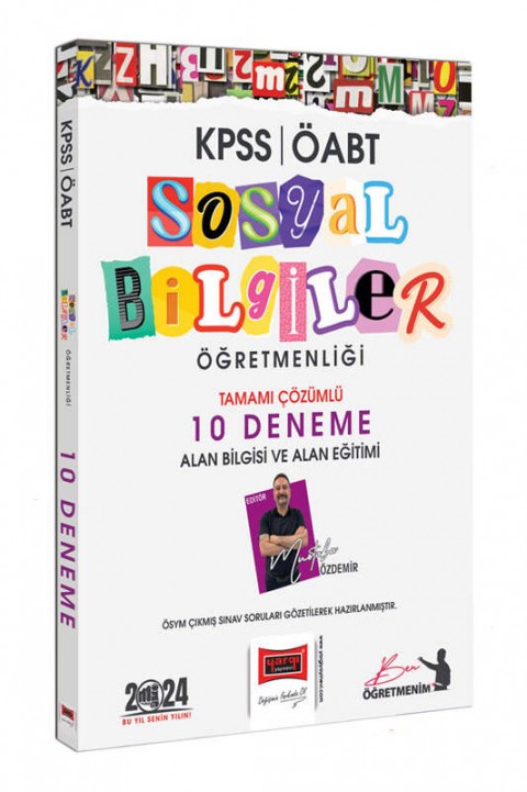 2024 ÖABT Sosyal Bilgiler Öğretmenliği Tamamı Çözümlü 10 Deneme Sınavı Yargı Yayınları