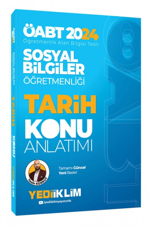 2024 ÖABT Sosyal Bilgiler Öğretmenliği Tarih Konu Anlatımı Yediiklim Yayınları