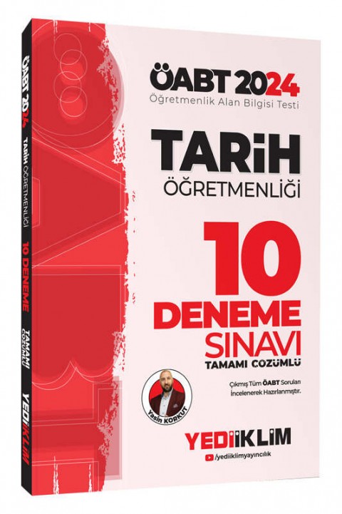 2024 ÖABT Tarih Öğretmenliği Tamamı Çözümlü 10 Deneme Yediiklim Yayınları