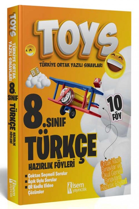 2024 TOYS 8. Sınıf Türkçe Hazırlık Föyleri İsem Yayıncılık