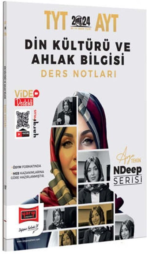 2024 TYT AYT Din Kültürü ve Ahlak Bilgisi NDeep Serisi Ders Notları Yargı Yayınları