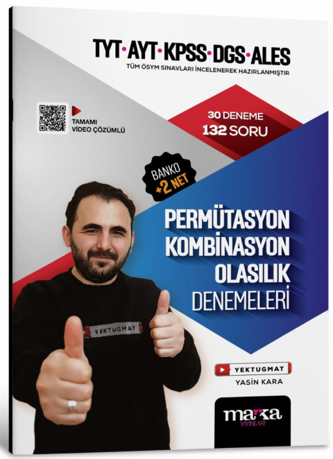 TYT AYT KPSS DGS ALES Permütasyon Kombinasyon Olasılık 30 Deneme Marka Yayınları
