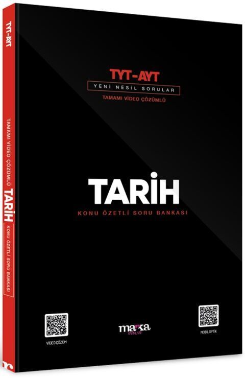 2024 TYT AYT Tarih Konu Özetli Yeni Nesil Soru Bankası Tamamı Video Çözümlü Marka Yayınları