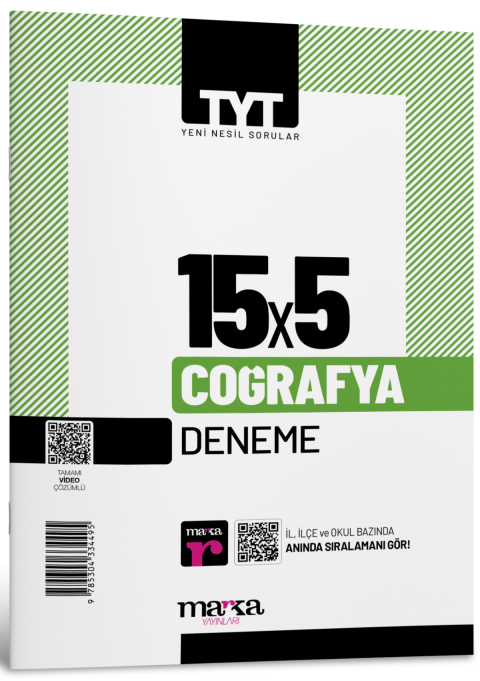 TYT Coğrafya 15x5 Deneme Marka Yayınları