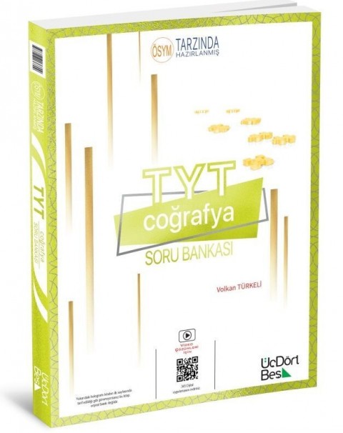 TYT Coğrafya Soru Bankası ÜçDörtBeş Yayınları