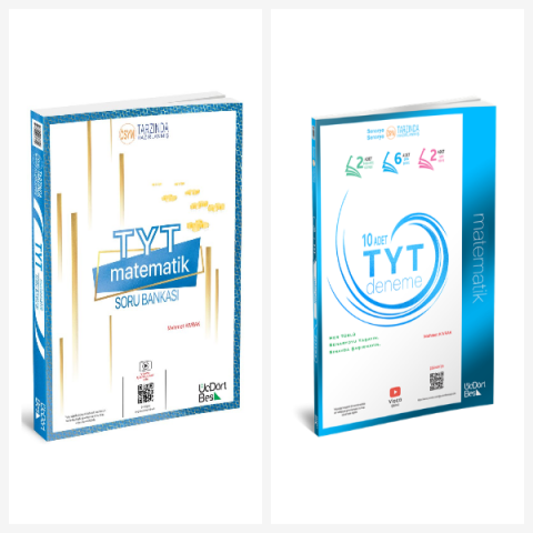 2024 TYT Matematik Soru Bankası ve Deneme Sınavı Seti ÜçDörtBeş Yayınları