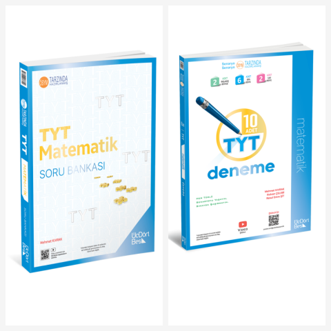 TYT Matematik Soru Bankası ve Deneme Sınavı Seti ÜçDörtBeş Yayınları