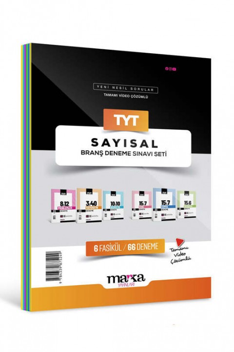 TYT Sayısal Branş Deneme Sınavı Seti 6 Fasikül 66 Deneme Marka Yayınları