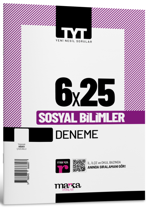 TYT Sosyal Bilimler 6x25 Deneme Marka Yayınları
