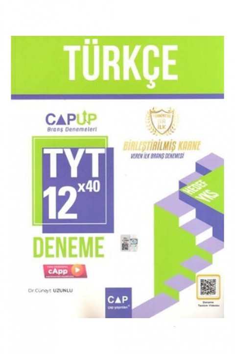 2024 TYT Türkçe 12x40 Up Deneme Sınavı Çap Yayınları