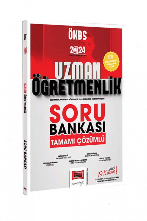 2024 Uzman Öğretmenlik Soru Bankası Yargı Yayınları