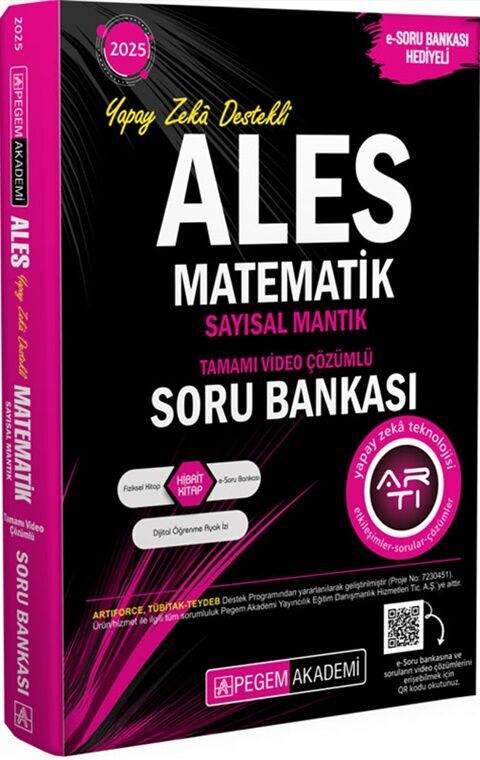2025 ALES Matematik Sayısal Mantık Tamamı Video Çözümlü Soru Bankası Pegem Akademi Yayıncılık