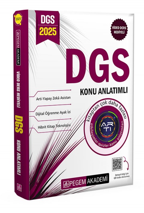 2025 DGS Konu Anlatımlı Pegem Akademi Yayıncılık