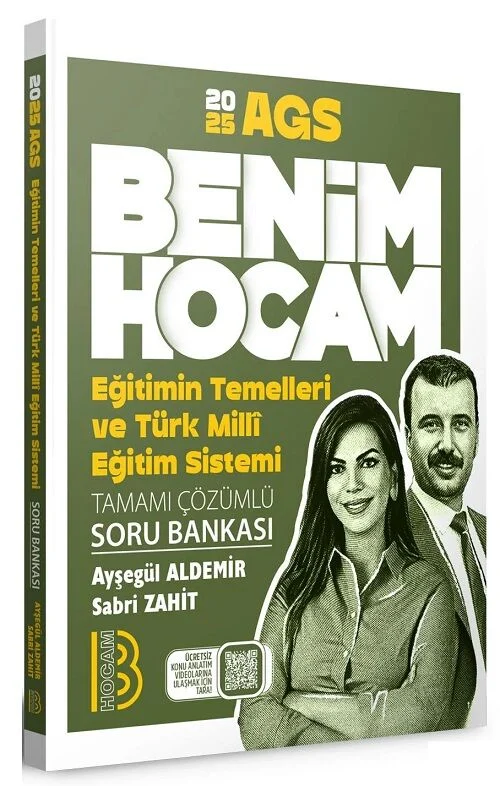 2025 Eğitimin Temelleri ve Türk Milli Eğitim Sistemi Tamamı Çözümlü Soru Bankası Benim Hocam Yayınları