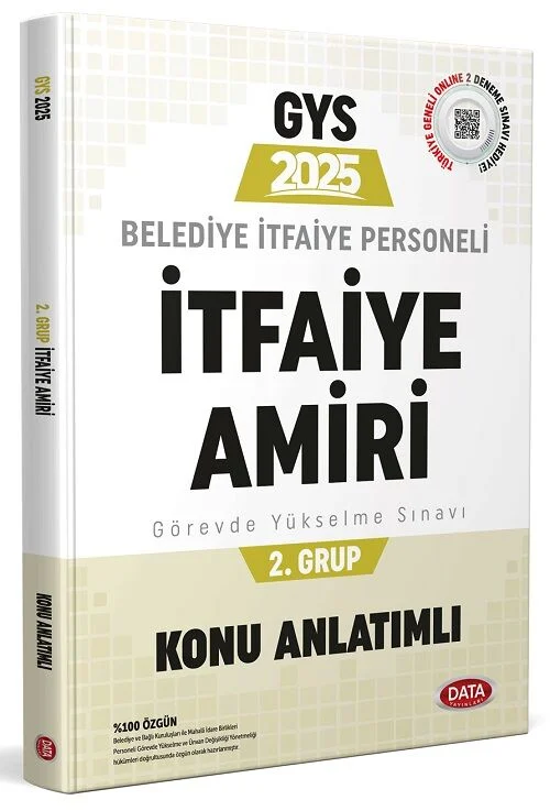 2025 GYS Belediye Zabıta Personeli İtfaiye Amiri 2. Grup Konu Anlatımlı Görevde Yükselme Data Yayınları