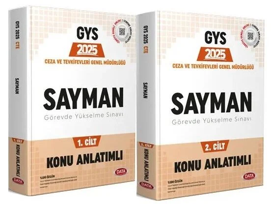 2025 GYS Ceza ve Tevkifevleri Sayman Konu Anlatımı Hazırlık Kitabı Seti Görevde Yükselme Data Yayınları