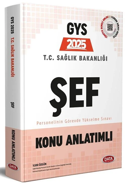 2025 GYS Sağlık Bakanlığı Şef Konu Anlatımlı Görevde Yükselme Data Yayınları