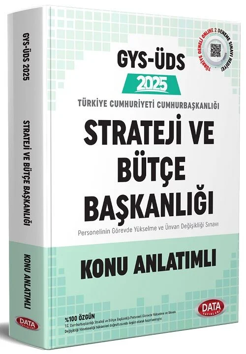 2025 GYS TC Cumhurbaşkanlığı Strateji ve Bütçe Başkanlığı Tüm Kadrolar Konu Anlatımlı Görevde Yükselme Data Yayınları