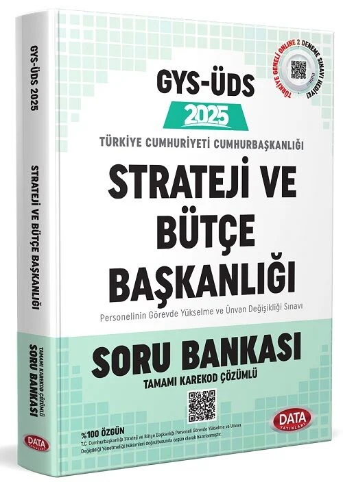 2025 GYS TC Cumhurbaşkanlığı Strateji ve Bütçe Başkanlığı Tüm Kadrolar Soru Bankası Çözümlü Görevde Yükselme Data Yayınları
