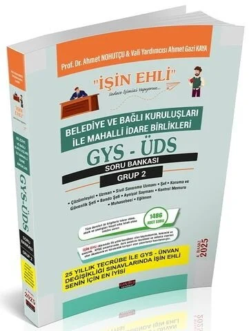 2025 GYS ÜDS Belediye ve Bağlı Kuruluşları Mahalli İdareler Grup 2 Soru Bankası Görevde Yükselme Ünvan Değişikliği 4. Baskı  Savaş Yayınları