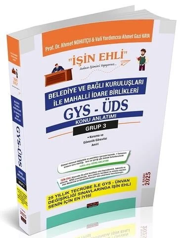 2025 GYS ÜDS Belediye ve Bağlı Kuruluşları Mahalli İdareler Grup 3 Konu Anlatımı Görevde Yükselme Ünvan Değişikliği 4. Baskı Savaş Yayınları