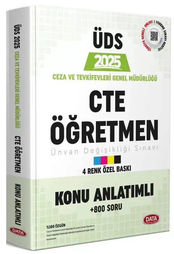 2025 GYS ÜDS Ceza ve Tevkifevleri Genel Müdürlüğü Öğretmen Konu Anlatımı Ünvan Değişikliği Data Yayınları
