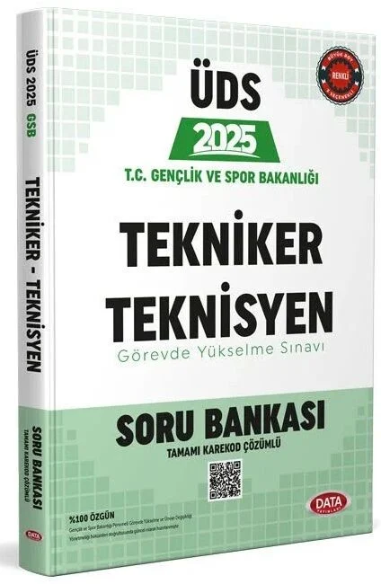 2025 GYS ÜDS Gençlik ve Spor Bakanlığı Tekniker Teknisyen Soru Bankası Görevde Yükselme Ünvan Değişikliği Data Yayınları