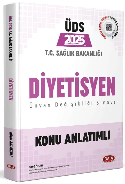 2025 GYS ÜDS Sağlık Bakanlığı Diyetisyen Konu Anlatımlı Görevde Yükselme Ünvan Değişikliği Data Yayınları