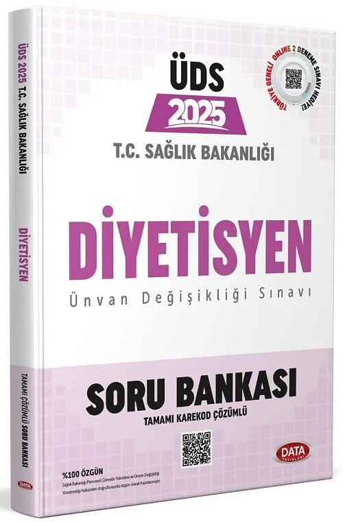 2025 GYS ÜDS Sağlık Bakanlığı Diyetisyen Soru Bankası Çözümlü Görevde Yükselme Ünvan Değişikliği Data Yayınları