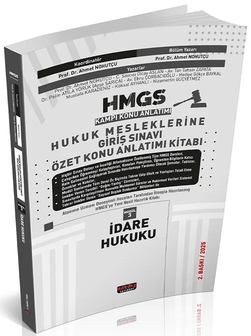 2025 HMGS İdare Hukuku Özet Konu Anlatımı Modül-3 2. Baskı - Ahmet Nohutçu Savaş Yayınları