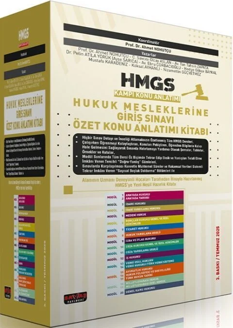 2025 HMGS Kampı Özet Konu Anlatımı Modüler Set 3. Baskı - Ahmet Nohutçu Savaş Yayınları