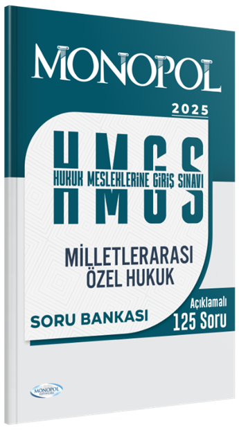 2025 HMGS Milletlerarası Özel Hukuk Soru Bankası Monopol Yayınları