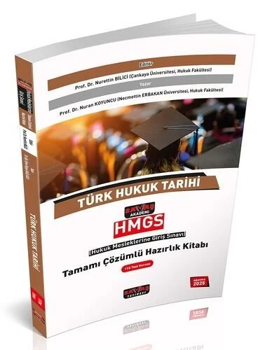 2025 HMGS Türk Hukuk Tarihi Hazırlık Kitabı Çözümlü - Nurettin Bilici, Nuran Koyuncu Savaş Yayınları